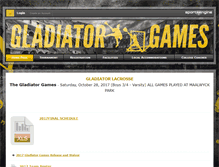 Tablet Screenshot of gladiator-lacrosse.com